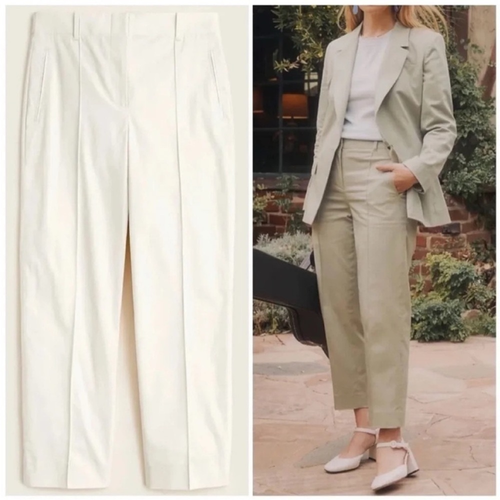 NWT J. Crew Willa Straight Leg Lightweight Chino Pants Ivory